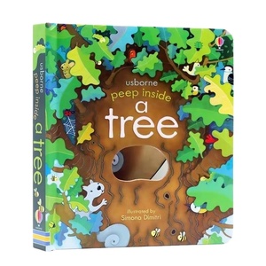 <span class=keywords><strong>Libro</strong></span> Interactivo para Padres e Hijos, Edición 'Peep Inside', Serie <span class=keywords><strong>de</strong></span> Libros <span class=keywords><strong>de</strong></span> Cartón con Tapa Dura, Orificios para Ver por Dentro, Libros con Ventanas Abatibles - Product Image 1