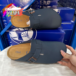 Zapatos Planos de Cuero Vacuno Birkens Booston de Primera Calidad al por Mayor, Suaves y Cómodos, con Plantilla de Corcho, para el Uso Diario Masculino - Product Image 1
