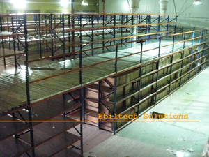 स्टील वेयरहाउस मेजेनाइन फ्लोर किट उद्योग सीढ़ियों के साथ रैक सिस्टम - Product Image 5