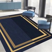 Tapis de Sol de Salon au Design Moderne, Tapis en Velours Cristal Fabriqués à la Machine