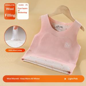 Gilet pour enfants en velours chaud respirant, style normcore/minimaliste, automne-hiver 2025 - Product Image 3