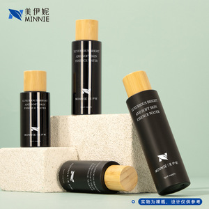 มินนี่ ลักชัวรีส์ ไบรท์ แอนด์ ซอฟท์ สกิน เอสเซนส์ วอเตอร์ 100มล. 120มล. 150มล. 200มล. บรรจุภัณฑ์เครื่องสำอางฝาไม้ไผ่ - Product Image 5