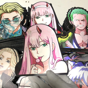 Zero Two ที่รักใน3D franxx สติกเกอร์พิมพ์ลายตัวละครอะนิเมะกันน้ำสำหรับตกแต่ง - Product Image 6