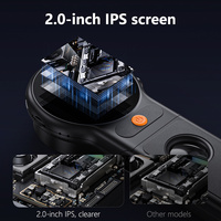 Microscope numérique portable à main avec grossissement 500X, mise au point automatique, alimentation par batterie et USB