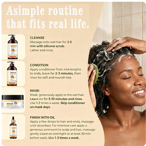 Shampooing et après-<span class=keywords><strong>shampoing</strong></span> bio sans sulfate à l'huile de Batana et au beurre de karité, marque privée OEM, favorisant la croissance des cheveux et réparant les dommages - Product Image 6
