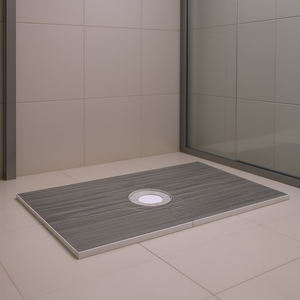 Kit de plato de ducha de EPS de 60 x 38 pulgadas con drenaje central, rectangular, ligero, para instalación en el suelo - Product Image 2