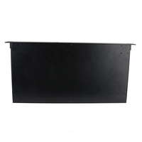 Boîtier de montage en rack 1U en aluminium brossé noir, extrusion de tôle, pour électronique, avec ventilation, IP54, ISO9001, ODM