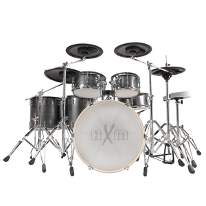 HXM XD-2000C-KM Gebürstetes Silber Akustik-Design E-Drum-Set – Direktverkauf ab Werk, Professionelles Elektronisches Schlagzeug - Product Image 1