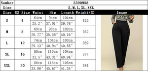 Otoño 2025, pantalones De pierna ancha negros a la moda, Pantalones De traje para <span class=keywords><strong>Mujer</strong></span>, chaqueta recta holgada, Pantalones De <span class=keywords><strong>Mujer</strong></span>, Pantalones informales De Oficina - Product Image 5