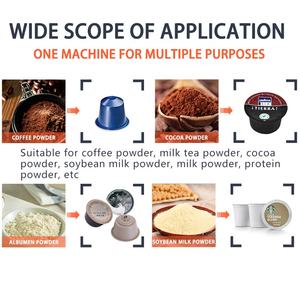 Caliente barato <span class=keywords><strong>Dolce</strong></span> <span class=keywords><strong>Gusto</strong></span> cápsulas de café en polvo KCUP NESPRESSO llenado sellado que hace la máquina producción línea de embalaje café - Product Image 5