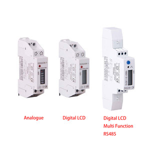 32A 40A LCD RS485 <span class=keywords><strong>monophasé</strong></span> DIN monté sur rail kilowattheure <span class=keywords><strong>compteur</strong></span> <span class=keywords><strong>d</strong></span>'électricité analogique numérique multi <span class=keywords><strong>modulaire</strong></span> <span class=keywords><strong>compteur</strong></span> <span class=keywords><strong>d</strong></span>'<span class=keywords><strong>énergie</strong></span> - Product Image 1