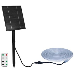 Bande LED extérieure 5m alimentée par énergie solaire 18W 900Lm Lumière chaude 3000K Éclairage de jardin - Product Image 1