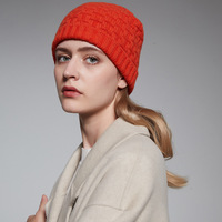 Bonnet en Laine 100% Pure Personnalisé, Motif Jacquard, Réglable, Finition Délavée, Polyvalent, Facile à Assortir
