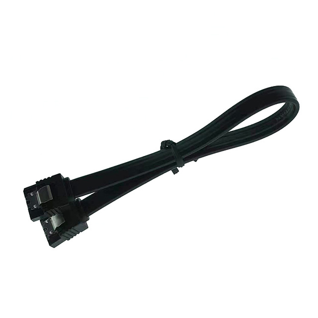 High Speed SATA3.0 7P Data Cable with Locking Latch Straight UL2725 Serial ATA Cable 6Gbps HDD Data Cable Copper for Computer
