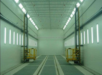 Cabine de peinture automobile XCWDTDR à chauffage infrarouge économe en énergie, construction en acier, éclairage LED haute efficacité pour ateliers de réparation automobile