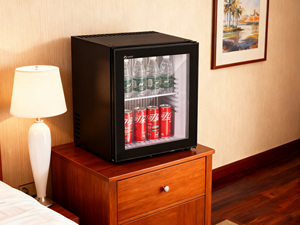 Frigorifero Portatile con Porta in Vetro, Mini Frigo Bar <span class=keywords><strong>per</strong></span> <span class=keywords><strong>Camere</strong></span> d'<span class=keywords><strong>Albergo</strong></span> - Product Image 2