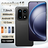 OnePlus 15 Global 5G Téléphone Portable 16 Go + 1 To Écran HD 7,3 pouces Deca Core Android 15 Charge Rapide CDMA Batterie Longue Durée Rapide