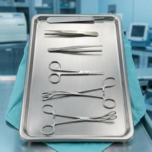 Kit de 6 pièces pour la suppression des sutures, ensemble d'instruments stériles pour pansements, ciseaux de défaçage, pinces, outils chirurgicaux médicaux CE ISO - Product Image 1