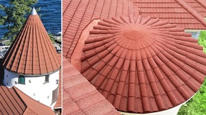 Tốt nhất bán terrabella đá cổ điển tráng kim Loại mái ngói trong Ghana libya malawi somalia thị trường - Product Image 6