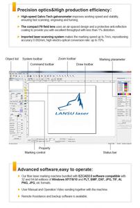Máquina de Marcado Láser de CO2 Portátil de Escritorio, 20W 30W 50W 60W, con Tecnología Galvo, para Botellas de PET, Cuero y Madera - Product Image 6