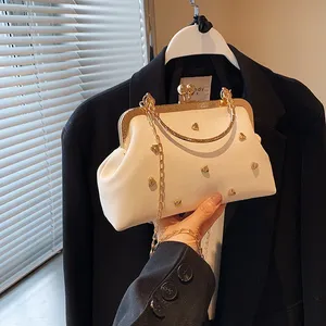 Fashion Small Tote Women's Evening Bags Elegant Love Ladies Chain Shoulder Crossbody Bag Dinner Clutch Female Handbag <b>Purse</b> - Product Image 2