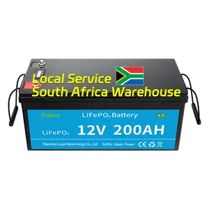 Afrique du Sud à cycle profond 12v 190 ah batterie gel batterie au lithium de remplacement 100ah 200ah batterie solaire 12v 200ah