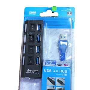 <b>Usb</b> 3.0 Hub 4 Port With <b>Switch</b> For Laptop Desktop Computer Expansion - Product Image 3