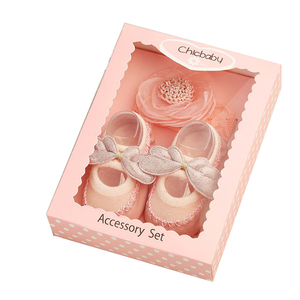 Hot Pink Cardboard Gift Boxes Handmade Baby Shoe Small Window Chinese Take Out Boxes