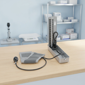 Utilisation des soins de santé en acier inoxydable fait manomètre diplomate lourd avec manchette Velcro clinique hospitalière et manomètres à usage domestique - Product Image 3