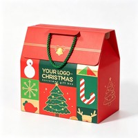 Offre Spéciale – Boîtes Cadeaux de Noël de Haute Qualité en Gros – Boîte Cadeau Chapeau et Écharpe de Noël – Boîte Cadeau à Encre de Soja avec Poignée