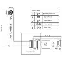 Módulo de Cámara para Documentos de 13MP IMX258 Tipo Split con USB, Plug-and-Play, Sin Controladores, Enfoque Automático (AF) para Videoconferencias