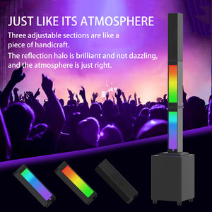 Sistema de barra de sonido para fiestas de 45W, Subwoofer, efectos de luz, micrófonos inalámbricos duales para Bluetooth 5,0, control remoto para películas de Karaoke en casa - Product Image 4