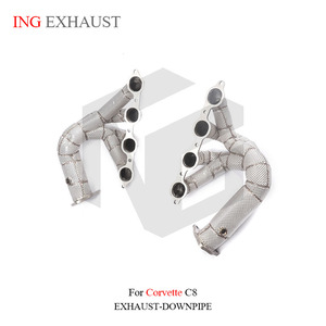 Ing thép không gỉ xe Muffler Xả thẳng tiêu đề cho Corvette C8 với hiệu suất cao Tự động chuyển các bộ phận đường ống - Product Image 6