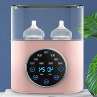 Chauffe-biberon portable et intelligent avec affichage en temps réel LCD, chauffe-biberon pour tétine, stérilisateur, chauffe-biberon pour bébé