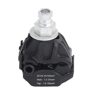 JJC-1-2 ตัวเชื่อมต่อแบบเจาะฉนวน 1kV กันน้ำ ตัวหนีบสายเคเบิล ABC แบบแยกสาขา สายหลัก 1.5-25 มม.² สายแยก 1.5-10 มม.² ไฟฟ้าแรงต่ำ - Product Image 3