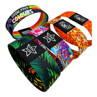 Bracelet élastique double face imprimé par sublimation Sunshine, bracelet extensible en polyester tendance