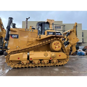 Topadora de cadenas Caterpillar D10N, maquinaria de movimiento de tierras con motor, color amarillo, para construcción en roca - Product Image 2