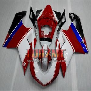 Cuerpo de inyección para <span class=keywords><strong>DUCATI</strong></span> 848 <span class=keywords><strong>1098</strong></span> 1198 CC S R 07 08 09 10 11 12 18No.9 848R 2007 2008 2009 2010 2011 2012 blanco rojo <span class=keywords><strong>Carenado</strong></span> - Product Image 4