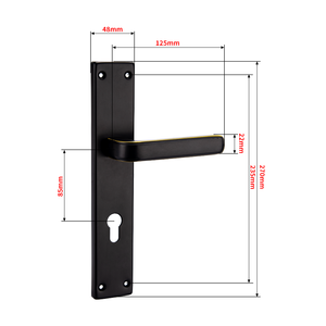 ドアハンドルロックセット木製ドア - Product Image 2
