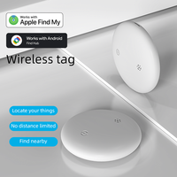 Traceur intelligent double système compatible avec Apple Find My et Android Google Find Hub, ultra-fin 7,9 mm, étanche, pour animaux de compagnie et clés