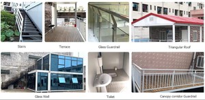 DYCE1 Casa Container in Acciaio Leggero Stile Contemporaneo, Porta di Sicurezza in Acciaio, Dimensioni Personalizzabili, <span class=keywords><strong>Negozio</strong></span> Mobile Boxato, Casa Prefabbricata di Alta Qualità - Product Image 5