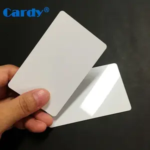 Cartões brancos RFID em branco para impressão em superfície pegajosa 13.56MHz NFC NTAG213 NTAG215 NTAG216 PVC Rewritable