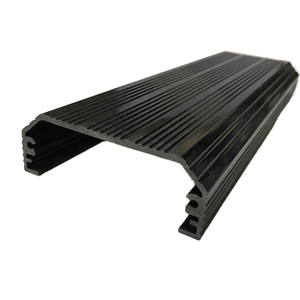 Rigid Black Pvc Extrusion Profile Abs Profile Extruded U Shape <strong>Plastic</strong> <strong>Channel</strong> Factory in Dongguan - Product Image 1