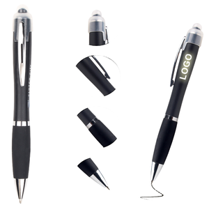 Promosi pena cahaya Led pena layar sentuh pena pulpen plastik warna-warni untuk kantor Hotel Sekolah - Product Image 1