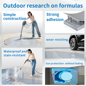 Revestimiento epóxico autonivelante para pisos con efecto arena de mármol coloreado, pintura epóxica duradera, impermeable y para exteriores. - Product Image 3