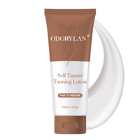 Lotion autobronzante pour un teint clair à moyen avec des ingrédients naturels et biologiques, lotion pour hommes et femmes