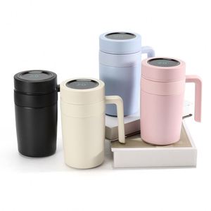 Taza de té de acero inoxidable 316 de alta calidad con pantalla LED e infusor botella de vacío cuerpo de Metal y mango - Product Image 2