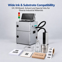 Machine d'impression à jet d'encre à code variable D7100, équipement d'impression haute résolution pour le marquage des numéros de lots de produits