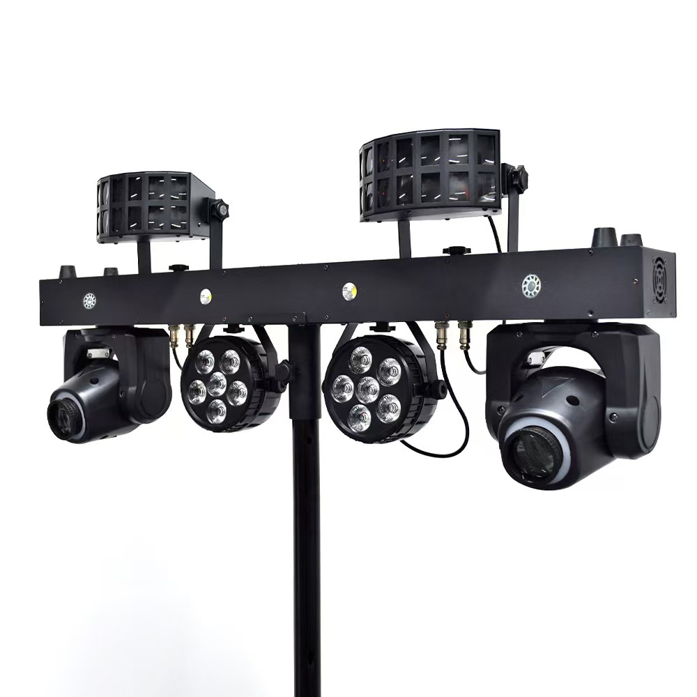 Portable Rgbw Disco Lighting Equipment for Dj Parties Gig Led Bar Pro Move System With 300w Power Stage Dj Lights Stand