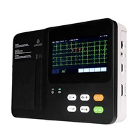 Clínica de mascotas DAWEI, electrocardiograma de 3 canales, electrocardiograma médico, Animales, portátil, electrodos veterinarios de 3 canales, precio de ECG